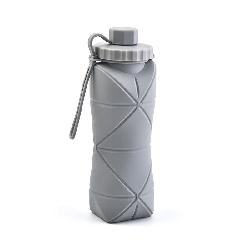 Botilito De Agua De Silicona Plegable Y Portátil Para Viajes