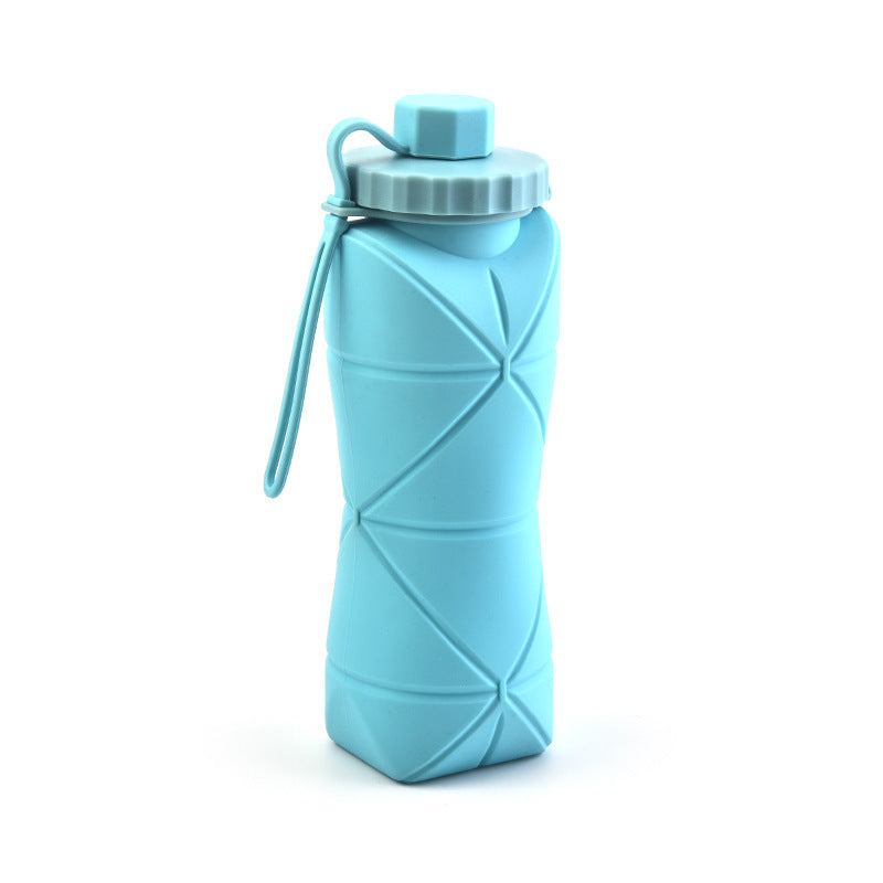 Botilito De Agua De Silicona Plegable Y Portátil Para Viajes
