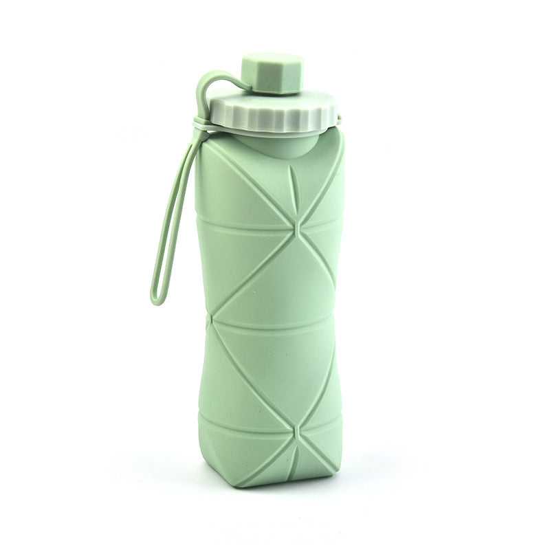 Botilito De Agua De Silicona Plegable Y Portátil Para Viajes