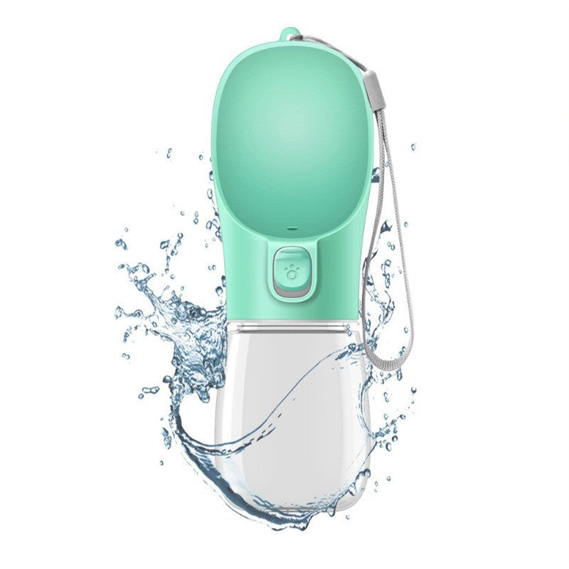 Botella De Agua Portátil Para Mascotas Con Recipiente