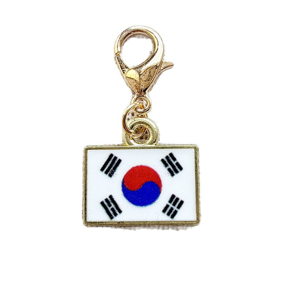 Llavero Colgante Con Bandera Esmaltada