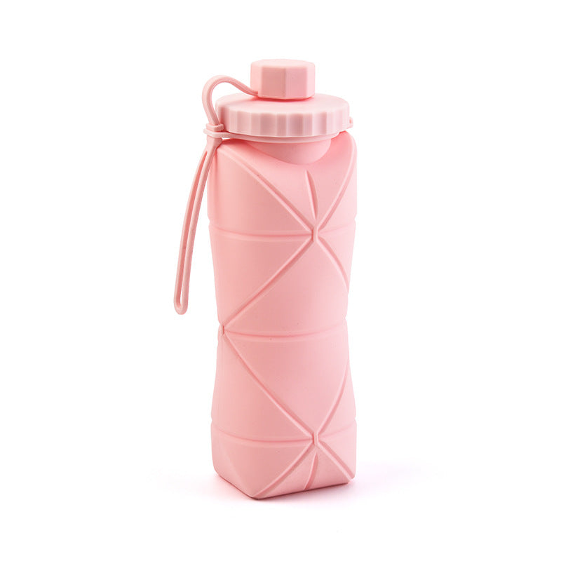 Botilito De Agua De Silicona Plegable Y Portátil Para Viajes